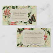 Stargazer Lily Roos Butterfly in Hydrangea Visitekaartje (Voorkant / Achterkant)