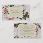  Stargazer Lily Roos Butterfly in Hydrangea Visitekaartje (Voorkant / Achterkant)