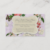  Stargazer Lily Roos Butterfly in Hydrangea Visitekaartje (Achterkant)