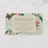  Stargazer Lily Roos Butterfly in Hydrangea Visitekaartje (Achterkant)