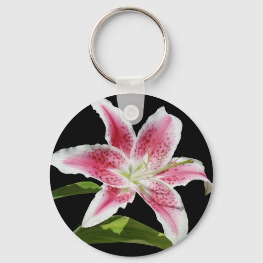 Stargazer Lily Sleutelhanger (Voorkant)