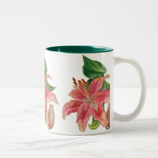 Stargazer Lily Tweekleurige Koffiemok (Rechts)