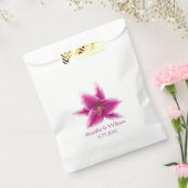 Stargazer Lily Wedding Favor Bag Bedankzakje (Gezegeld)