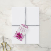 Stargazer Lily Wedding Favor Labels Cadeaulabel (Met Touw)