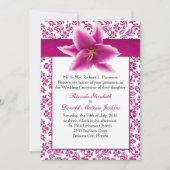 Stargazer Lily Wedding Uitnodiging (Voorkant)