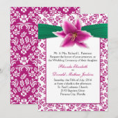 Stargazer Lily Wedding Uitnodiging (Voorkant / Achterkant)