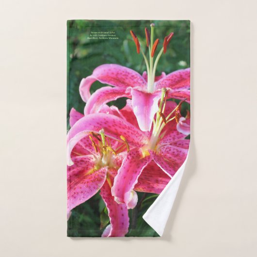 Stargazer Oriental Lilies Handdoek (Handdoek)
