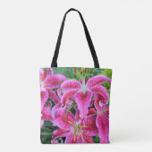 Stargazer Oriental Lilies Tote Bag (Achterkant)