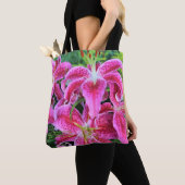Stargazer Oriental Lilies Tote Bag (Dichtbij)