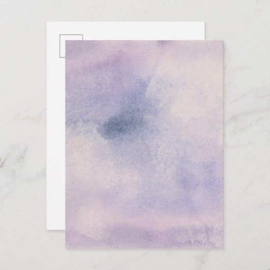 Stargazer | Paars en blauw Briefkaart (Voorkant / Achterkant)