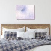 Stargazer | Paars en blauw Canvas Afdruk (Insitu (Slaapkamer))