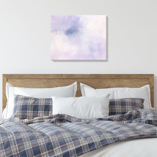 Stargazer | Paars en blauw Canvas Afdruk (Insitu (Slaapkamer))