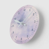 Stargazer | Paars en blauw Ronde Klok (Hoek)