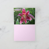 Stargazer Pink Oriental Liliers Note-kaarten Kaart (Binnen)