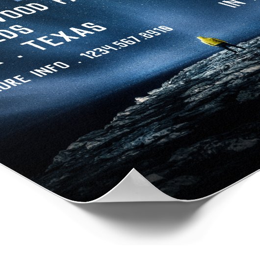 Stargazer Portrait, Planetarium Event Adverteren Poster (Hoek)