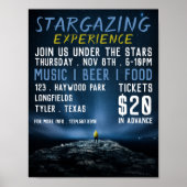 Stargazer Portrait, Planetarium Event Adverteren Poster (Voorkant)
