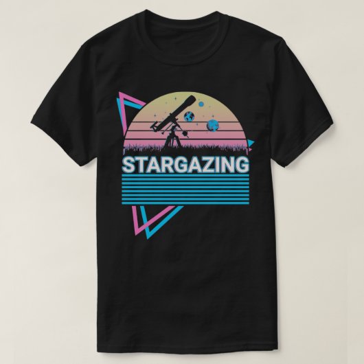 Stargazer Retro T-shirt (Design voorkant)