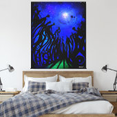 StarGazers (omwikkeld canvas) Canvas Afdruk (Insitu (Slaapkamer))