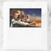 Stargazers Rechthoekige Sticker (Tas)