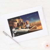 Stargazers Rechthoekige Sticker (Envelop)