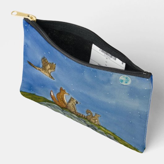 Stargazing Animals Rits Pouch Etui (Open)