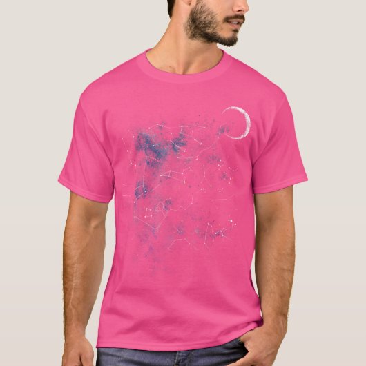 Stargazing Constellation Astronomie Lover T-shirt (Voorkant)