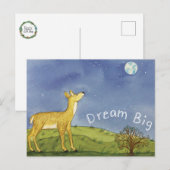 Stargazing Deer Postcard Briefkaart (Voorkant / Achterkant)