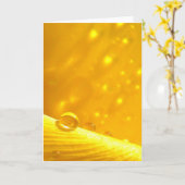 Stargazing Dew Drops, verhalen in Natuur poëzie Kaart (Gele Bloem)