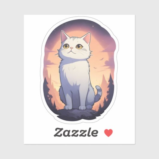 Stargazing Kat Sticker (Vel)