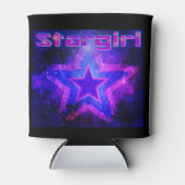 StarGirl - Paarse en zwarte Koozie (Voorkant)