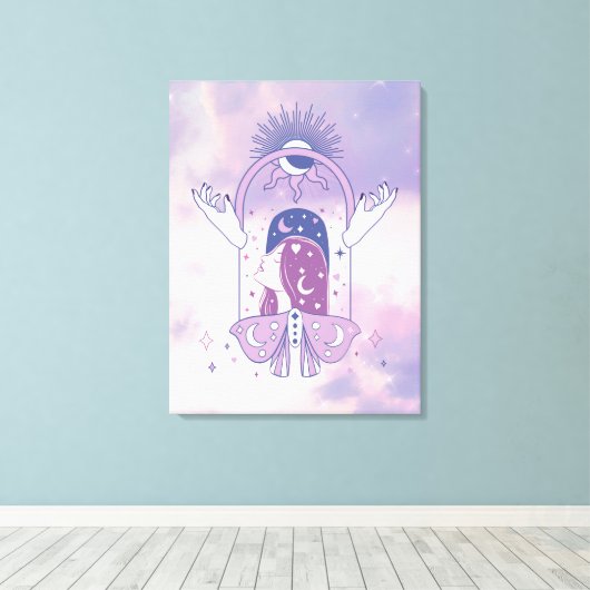 Stargirl Reverie Canvas Afdruk (Insitu (Houten vloer))