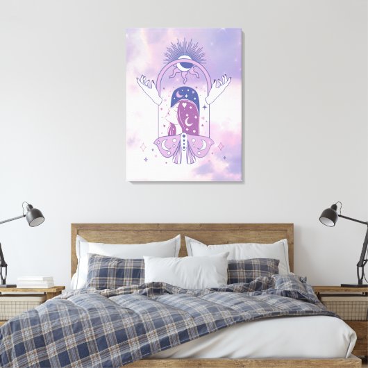 Stargirl Reverie Canvas Afdruk (Insitu (Slaapkamer))