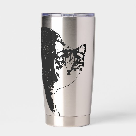 Starglow Tabby Kijkje Geïsoleerde Drinkbeker (Achterkant)
