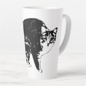 Starglow Tabby Kijkje Latte Mok (Rechterhoek)