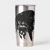 Starglow Tabby Peek Geïsoleerde Drinkbeker (Links)