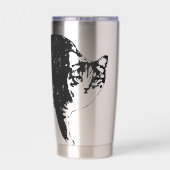 Starglow Tabby Peek Geïsoleerde Drinkbeker (Achterkant)