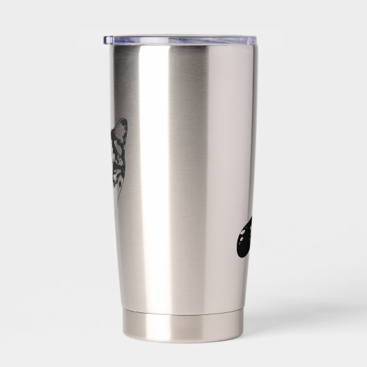 Starglow Tabby Peek Geïsoleerde Drinkbeker (Rechts)