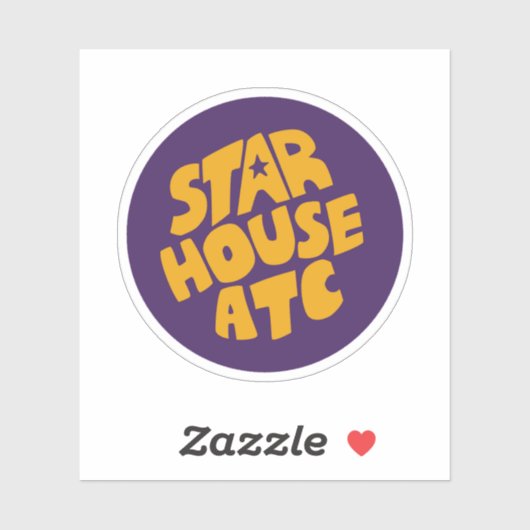 Starhouse Circle Design Sticker (Vel)