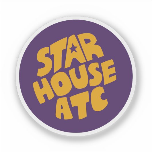 Starhouse Circle Design Sticker (Voorkant)