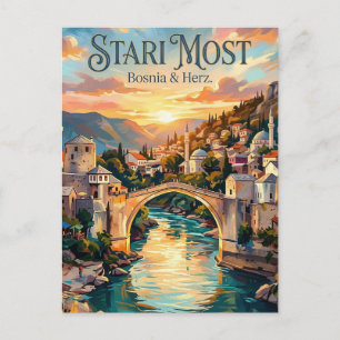 Stari Most Bosnië & Herz. Briefkaart