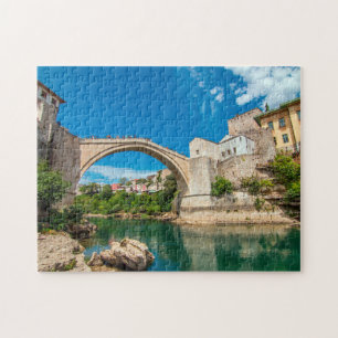 Stari most Bridge Countryside Bridge Bosnië Landsc Legpuzzel