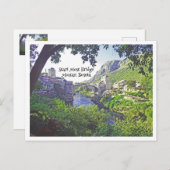 STARI MOST BRIDGE IN MOSTAR, BOSNIË BRIEFKAART (Voorkant / Achterkant)