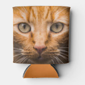 Staring Cat aangepaste monogram koelbox Blikjeskoeler (Voorkant)