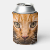 Staring Cat aangepaste monogram koelbox Blikjeskoeler (Blikje Achterkant)