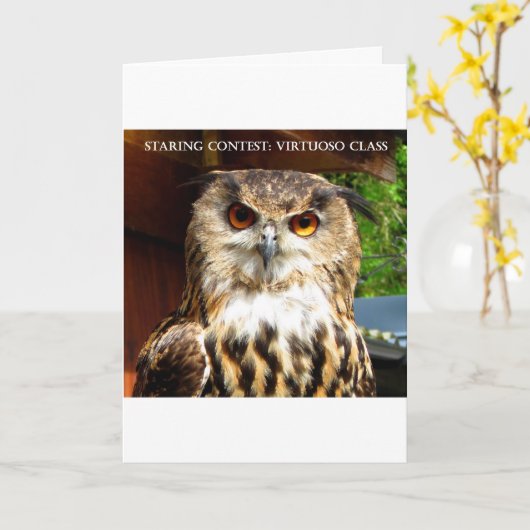 Staring Contest Kaart (Gele Bloem)