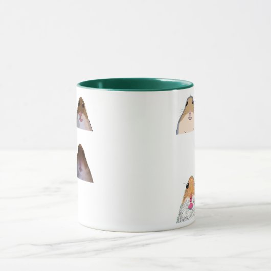 Staring Hamster Funny Meme Mug Memes Set Mok (Midden)