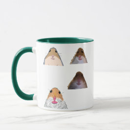Staring Hamster Funny Meme Mug Memes Set Mok