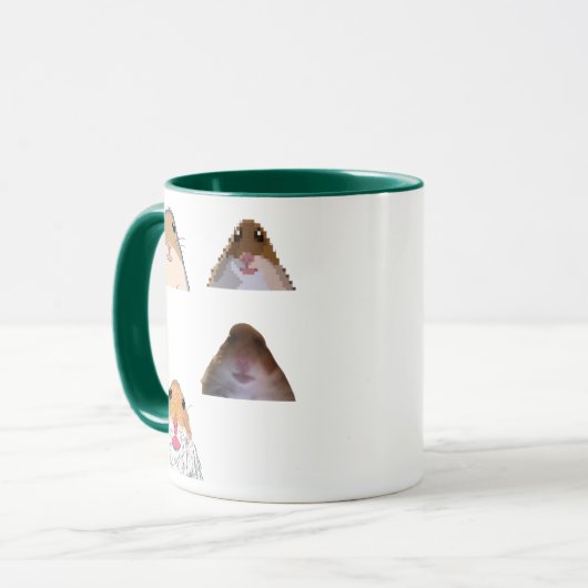 Staring Hamster Funny Meme Mug Memes Set Mok (Voorkant links)