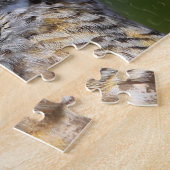 Staring met een prachtige, grote hoornvlieg legpuzzel (Zijkant)