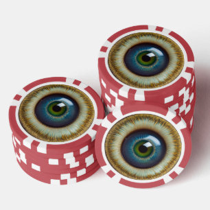 Staring oogbol poker chips